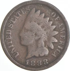 1888 Indian Head Cent AC Average Circ *9891