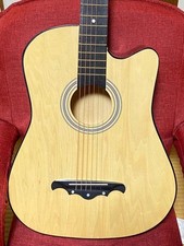 Mint Acoustic Guitar Beginner Set Cutaway 38 Inch