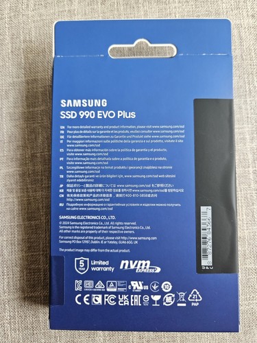 BRAND NEW Samsung 990 EVO PLUS 4TB PCIe 5.0 x2 M.2 Internal SSD MZ-V9S4T0B/AM - Bild 2 von 3