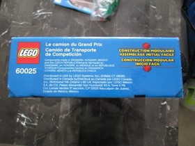 2013 LEGO CITY 60025 GRAND PRIX TRUCK USED IN BOX COMPLETE