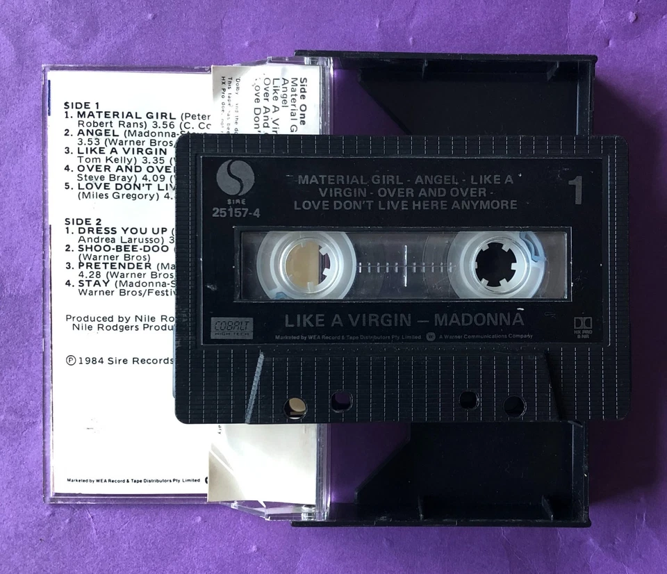 cassette Tape Madonna Like a virgin cobalt high tech 25157-4 C1 - Image 3 of 3