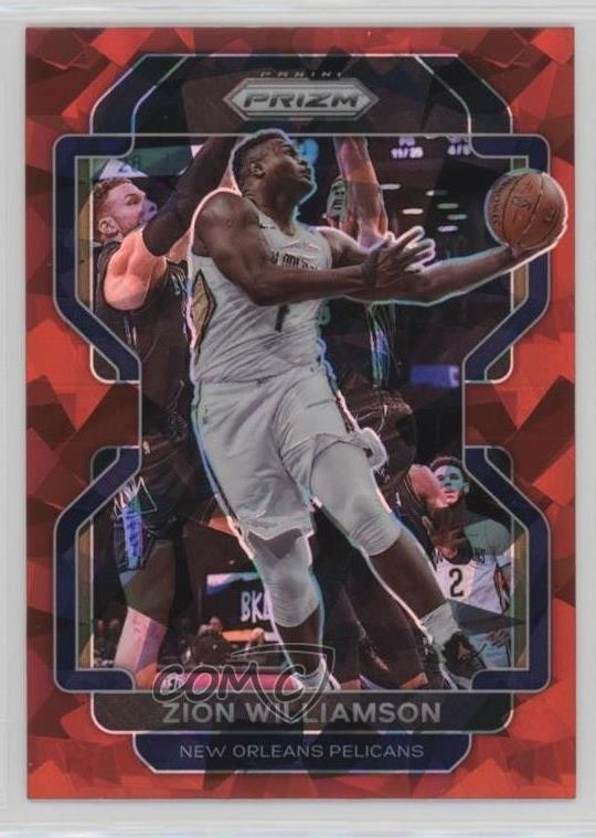 2021-22 Panini Prizm Red Ice Prizm Zion Williamson #108 13ke