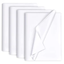 100 Sheets 20"x14" White Wrapping Tissue Paper Bulk for Gift Bags Christmas W...