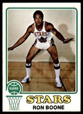 1973-74 TOPPS RON BOONE UTAH STARS #217 EXMT-NM