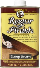 Howard Products RF8016 RF3016 Restor-A-Finish, 16 Oz, Ebony Brown, 16 Fl Oz