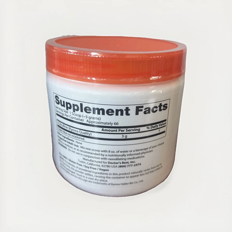 Doctor s Best L-Citrulline Powder 7 oz 200 g Gluten-Free, Soy-Free, Vegan - Image 2 of 3