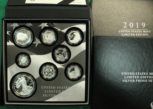 U.S. Mint 2019 Limited Edition .999 silver proof set
