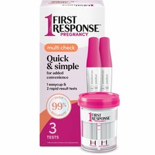First Response Multi Check Quick  Simple Pregnancy Test Kit, 1 EasyCup Test