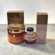 Bismid lot anti-âge visage sérum Niacinamide + crèmes Vitamin C + savon 24K