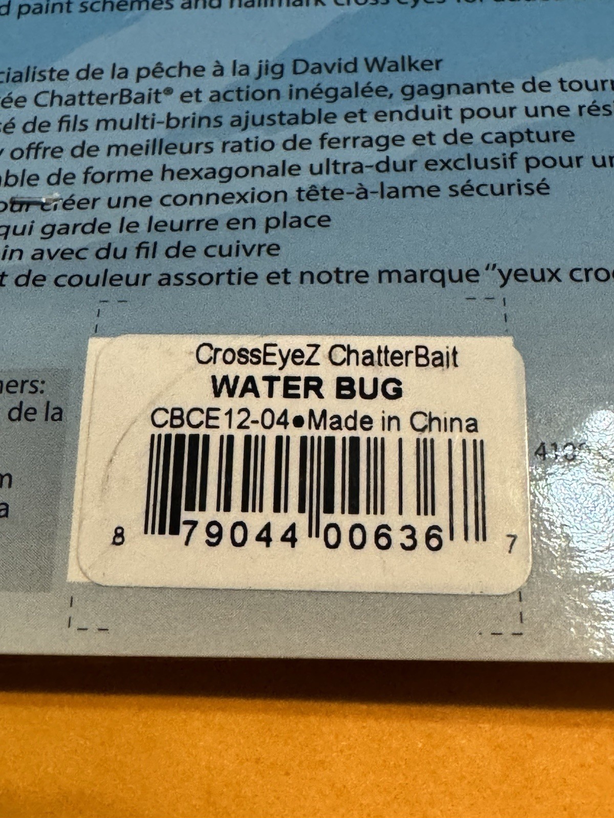 Lot of 2 Z-man Cross Eyez Chatterbait 1/2 oz  Water Bug - Image 3