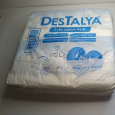 DESTALYA Baby Cotton Pads for Diaper Change  Sensitive Skin  6PK 360 Pads NEW