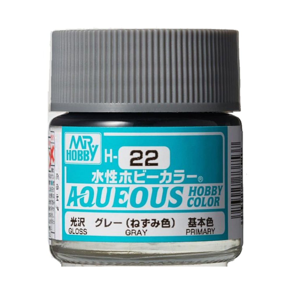 Mr Hobby Aqueous Hobby Colour H-022 Grey 10ml Acrylic Paint