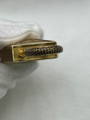 Givenchy 4G Padlock Keychain Gold Tone Logo Key Holder w Box Pouch