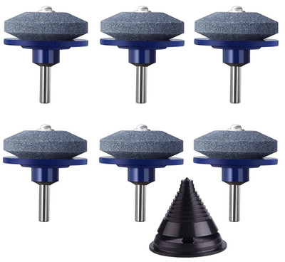 6Pcs Rasenmäher Messerschärfer Für Bohrmaschinen, 5CM Universal Multi-Sharp Schl