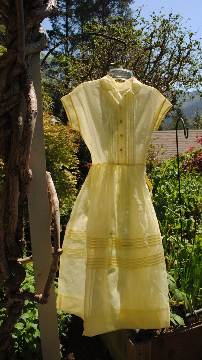 Yellow 1950s Vintage Dresses for Women for sale | eBay