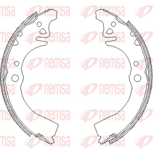 Remsa Bremsbackensatz Bremsbacken Hinten FüR Daihatsu Hijet Kasten S8_-image