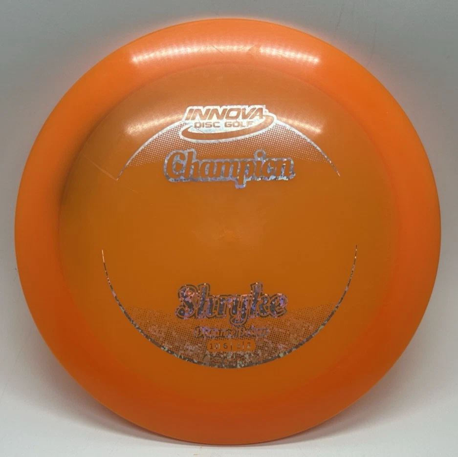 Lote de 2 controladores de distancia de golf Orange Innova Champion Shryke Disc, 169 g y 175 g Foto 3 de 4