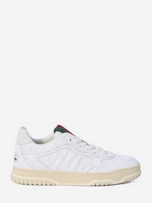 Gucci Re-Web GG Supreme Canvas Sneakers Beige White Size 9 Worn Once + Box