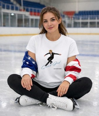 Ilia Malinin Quad God Shirt - Ice Skating Fan Tee - Milano Cortina 2026 Inspired