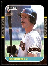 Bob Brenly 1987 Donruss #485 Giants MLB READ FREE SHIPPING AutographDen