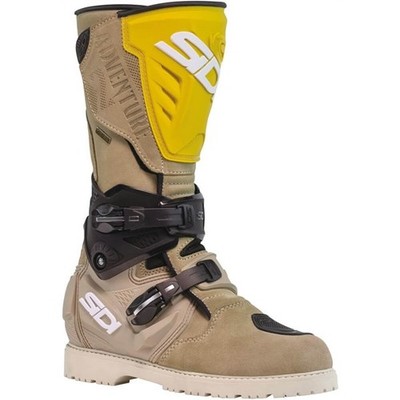 Sidi Adventure 2 Gore-Tex Motorcycle Boots | Sand/Black/Yellow