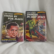 Lot of 2 - TOM CORBETT SPACE CADET by CAREY ROCKWELL  Vol #1-2  1950's SCI FI