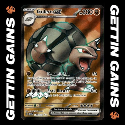 Golem ex - 189/165 - Ultra Rare - Scarlet & Violet 151 - Pokemon Card - NM/M