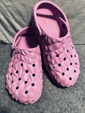 Unisex Crocs Classic GEOMETRIC Clogs Size M6 W8 Mauve/Bubble GR8 Shape  Out Pics