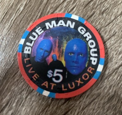Blue Man Group Luxor Las Vegas 5 $ Chip gebraucht schneller Versand UK