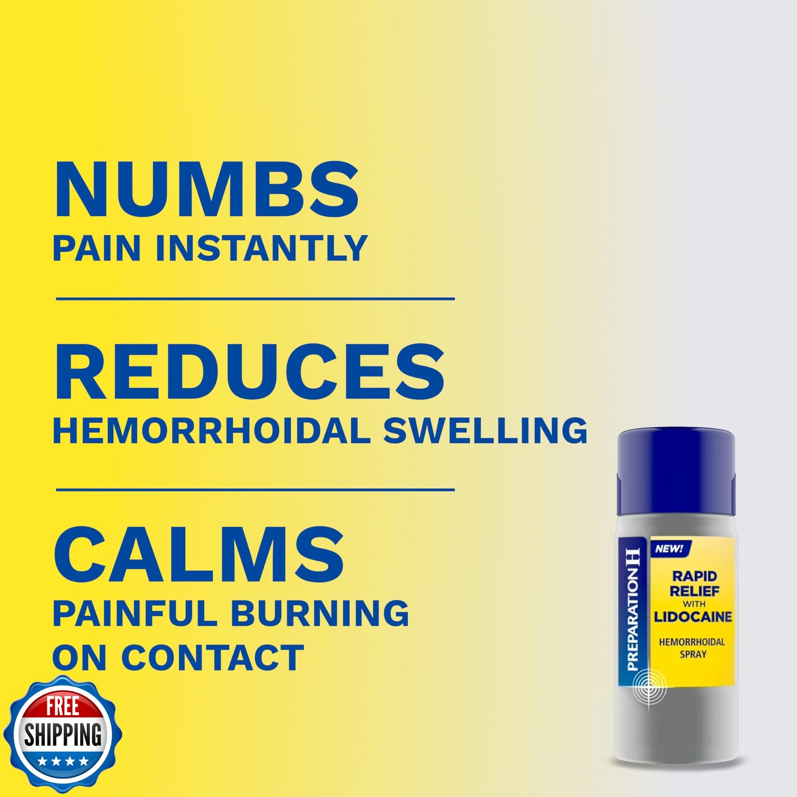 Preparation H Rapid Relief Hemorrhoidal Spray with Lidocaine for 