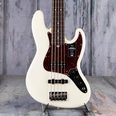 Fender American Professional II Jazz Bass V 5-String, Olympic White