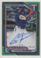 2024 Bowman Chrome Green Refractor 94/99 Gleider Figuereo #BMA-GF Auto 06l3
