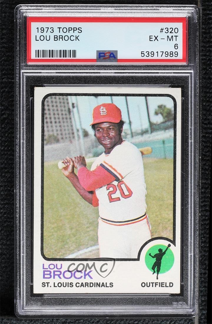 1973 Topps Lou Brock #320 PSA 6 HOF 0b06