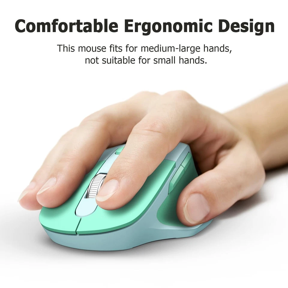 Wireless Ergonomic Mouse, Bluetooth Mouse Wireless, Quiet clicks, 5 Buttons, ... - Image 4 of 4