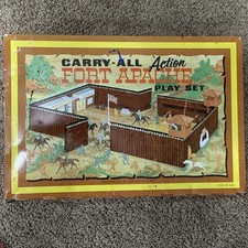 Carry All Fort Apache 4685 Tin Action Playset Marx 1968 Incomplete