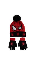 Spider-Man - Marvel - Youth Beanie With Gloves / Mittens Brand New