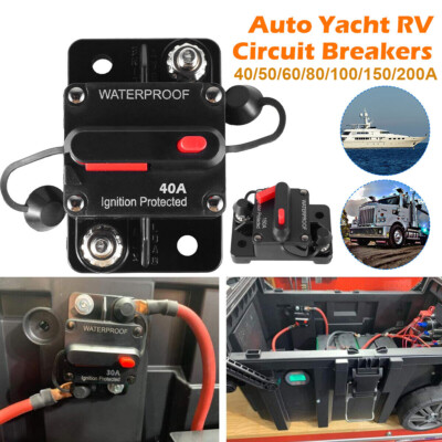 30-300A Sicherung Automat Automatik Schalter 12V/48V Auto KFZ LKW Leitungsschutz