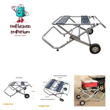 Table Saw Stand with 8-Inch Jobsite Wheels, Upright Folding Design, 330Lbs Lo...