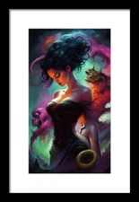 Color Dream - Framed Print Black Frame White Mat