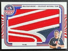 2024 USA BASEBALL MALCOLM MOORE JUMBO PRIME PATCH #06/22 USA