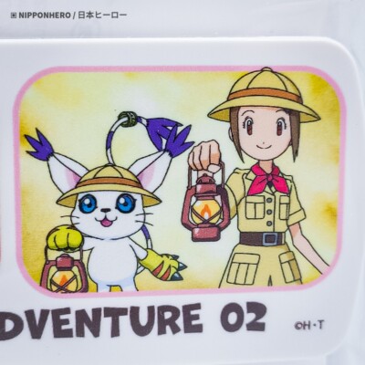 Digimon Adventure 02 HIKARI GATOMON HAWKMON MIYAKO Keychain Slide