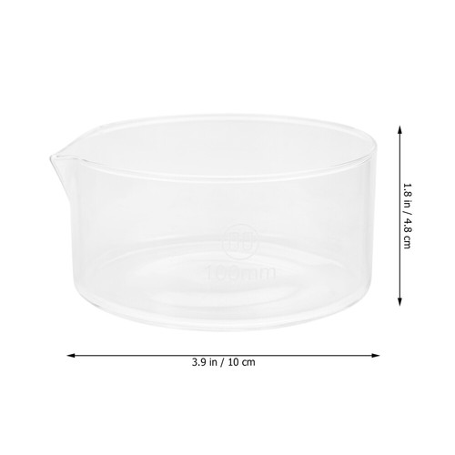 Glass Dish Crystallizing Measuring Cup with Spout Lab Dishes Specimen Cups Lids - 第 11/12 張圖片