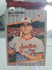 1989 Fleer - Black Box on Bat Knob #616 Billy Ripken