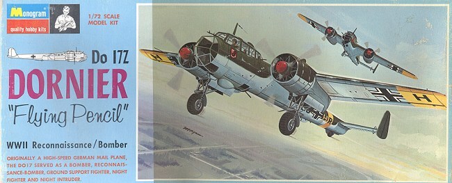1:72 scale Dornier Do17 German Light Bomber