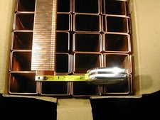 16 gauge 1-1/4" Crown Carton Closing Staples 2000/bx Copper Plated 7/8" Length
