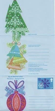 GB Stamps Aerogram / Air Letter APS45 - 12p Tree,Bells,Baubles Christmas 1979