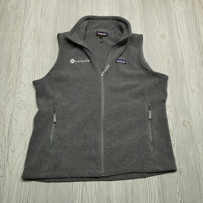 Patagonia Synchilla Fleece Vest Adult XL Gray Full Zip Pockets