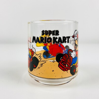 Nintendo Super Mario Kart Glas Motiv 5 Sammelglas Super Mario Vintage 1993 Retro