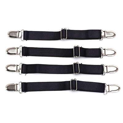 4pcs Adjustable Bed Sheet Corner Holder Elastic Straps Fasteners Clips TwJCABAP