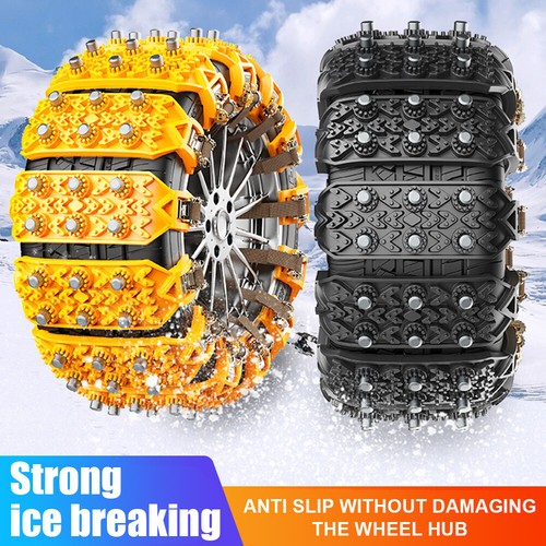 Universal Snow Chains Car Anti Slip Tire Chain Adjustable Anti-Skid For Car SUV - Picture 9 of 27